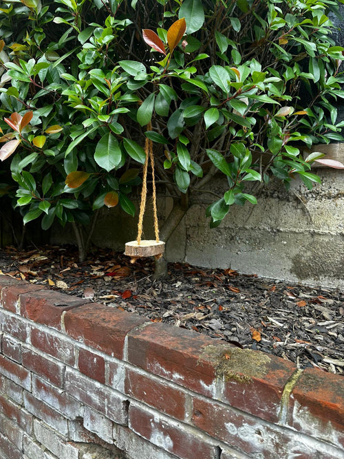 Handmade Bird Feeder, Reclaimed Wood Hanging Feeder, Small Garden Bird Table, Eco-Friendly Gift for Bird Lovers