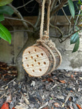 Handmade Bee Hotel – Wooden Habitat for Solitary Bees